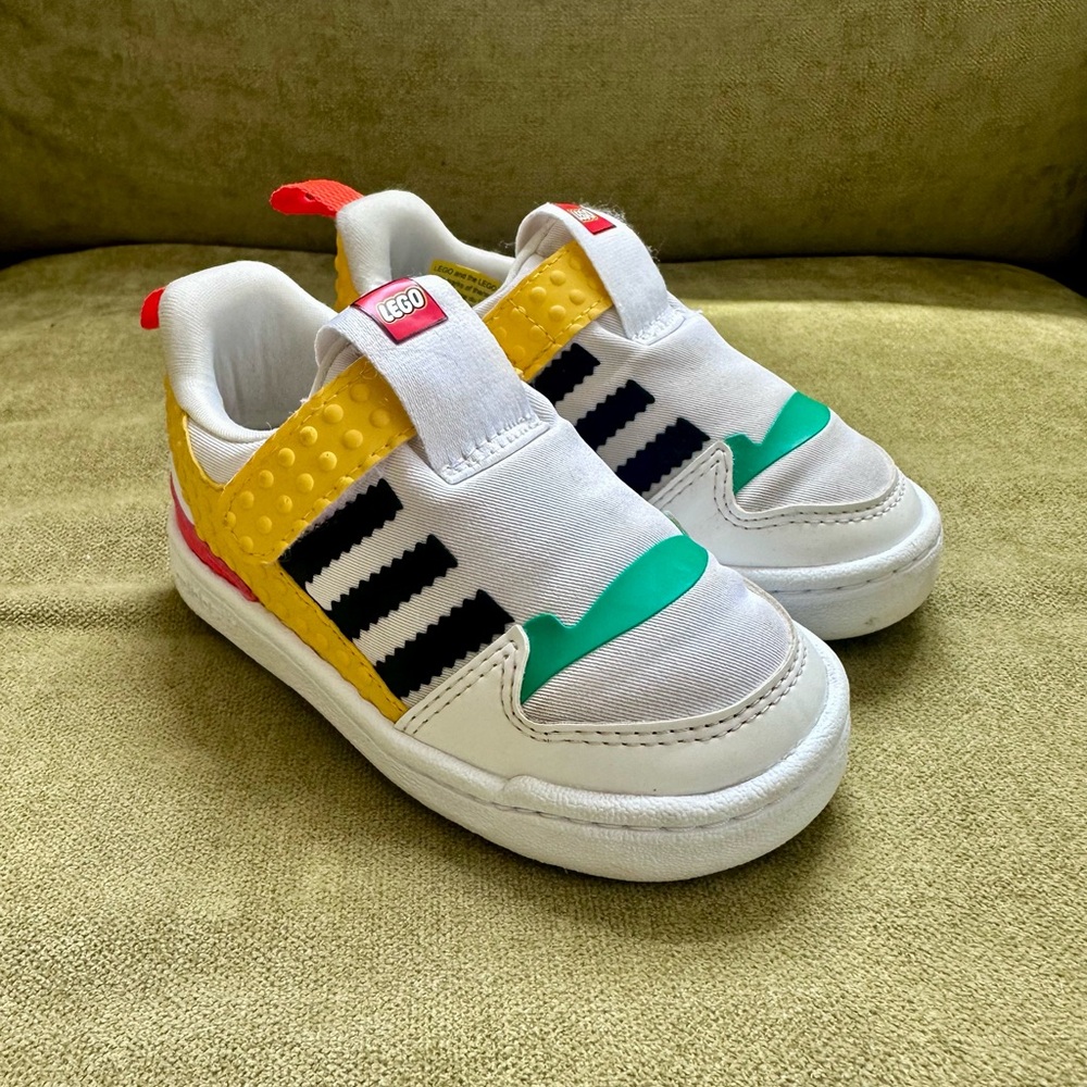 Adidas x LEGO Toddler Slip-On Sneakers 🧱🌈